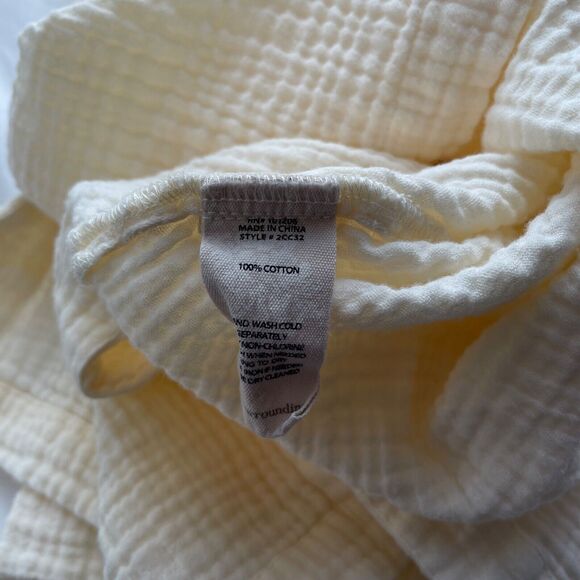 Soft Surroundings Long Sleeve Collared Yellow Shirt Size Medium Women’s - Picture 8 of 12